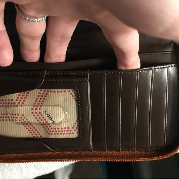 Lodis Caramel Zipper Wallet - Picture 8 of 9